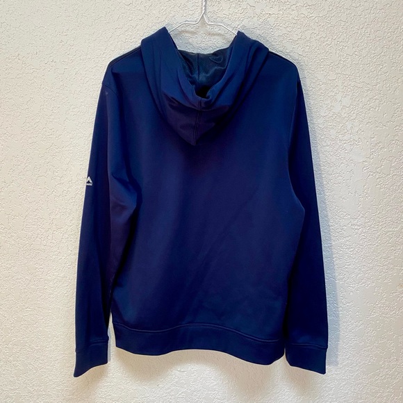 Denver Broncos Hoodie Men’s M Blue Majestic Therma Base NFL Pullover Sweatshirt - Picture 2 of 9